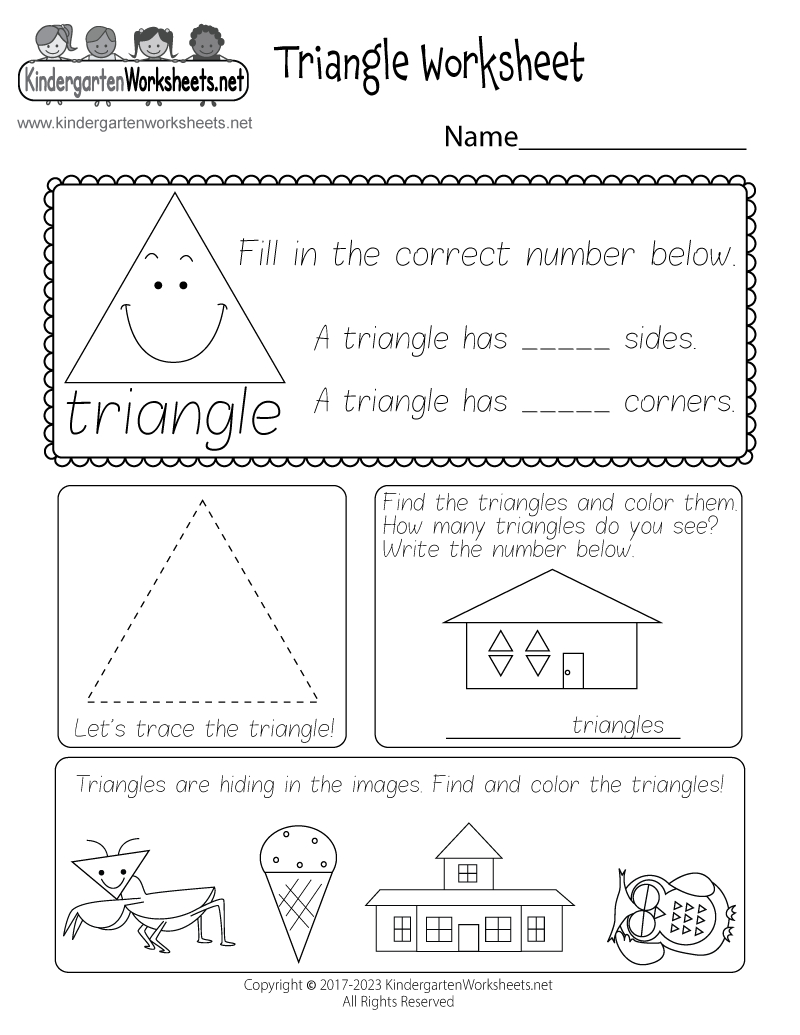 Triangle Worksheet - Free Printable, Digital, &amp;amp; Pdf with Free Printable Triangle Worksheet