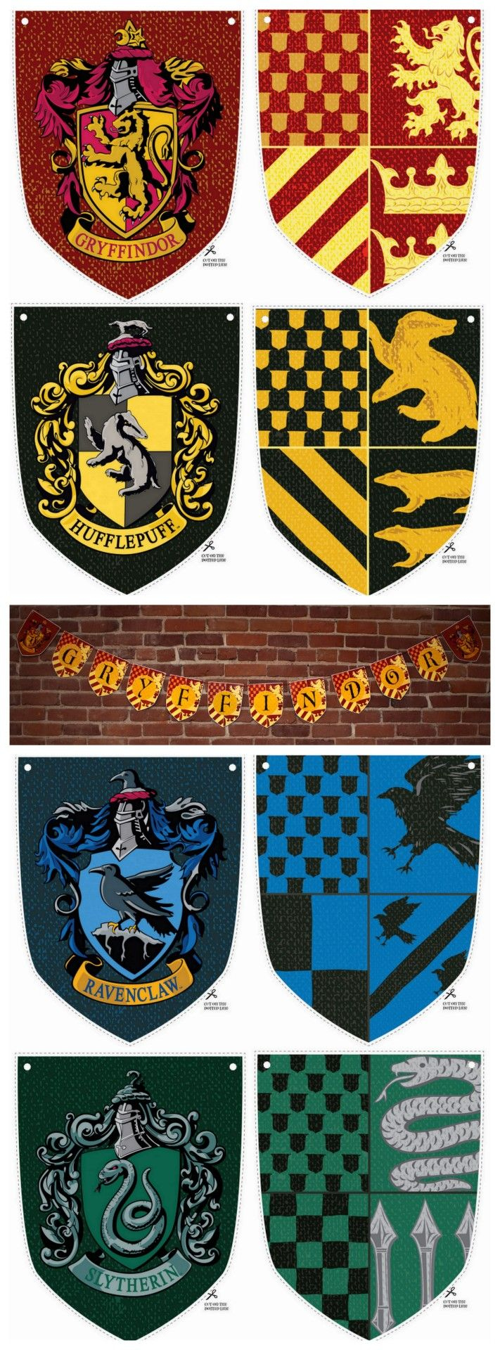 Truebluemeandyou: Halloween &amp;amp; Cosplay Diys for Printable Harry Potter House Crests