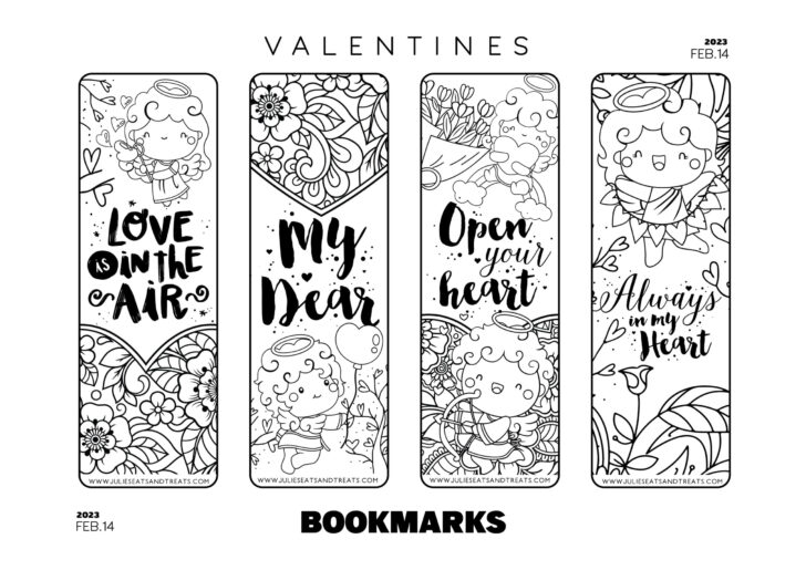 Free Printable Valentine Bookmarks