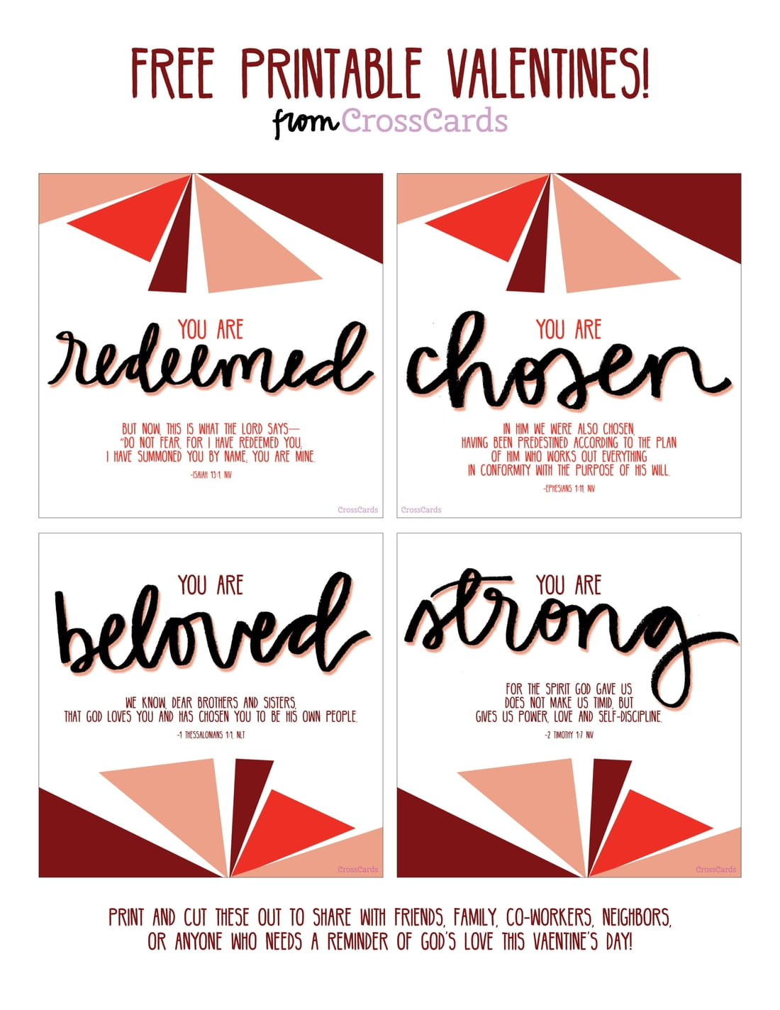 Valentine&amp;#039;S Day Free Printable Cards Printable - Download Free with regard to Free Printable Christian Valentines