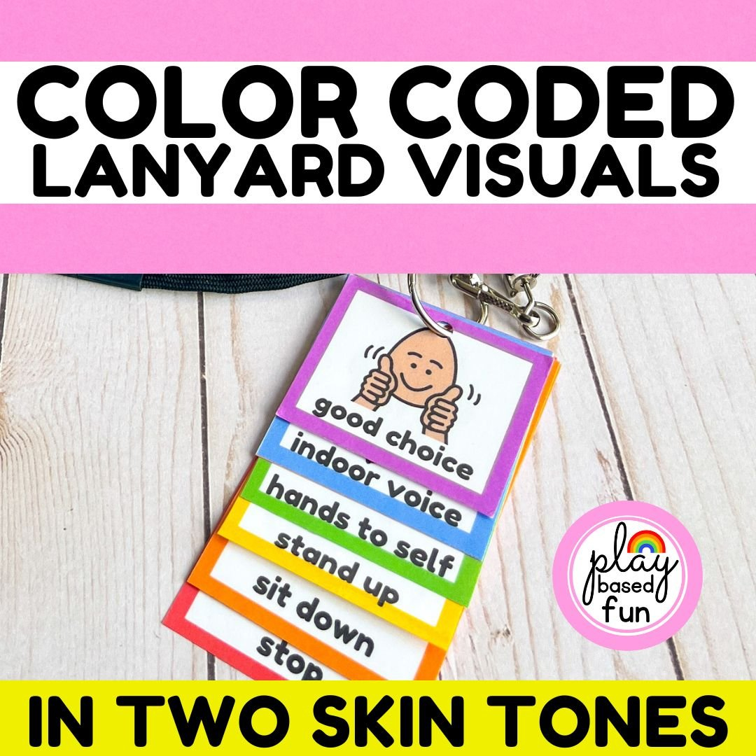 Visuals — Play Based Fun regarding Lanyard Free Printable Visual Cue Cards For Autism