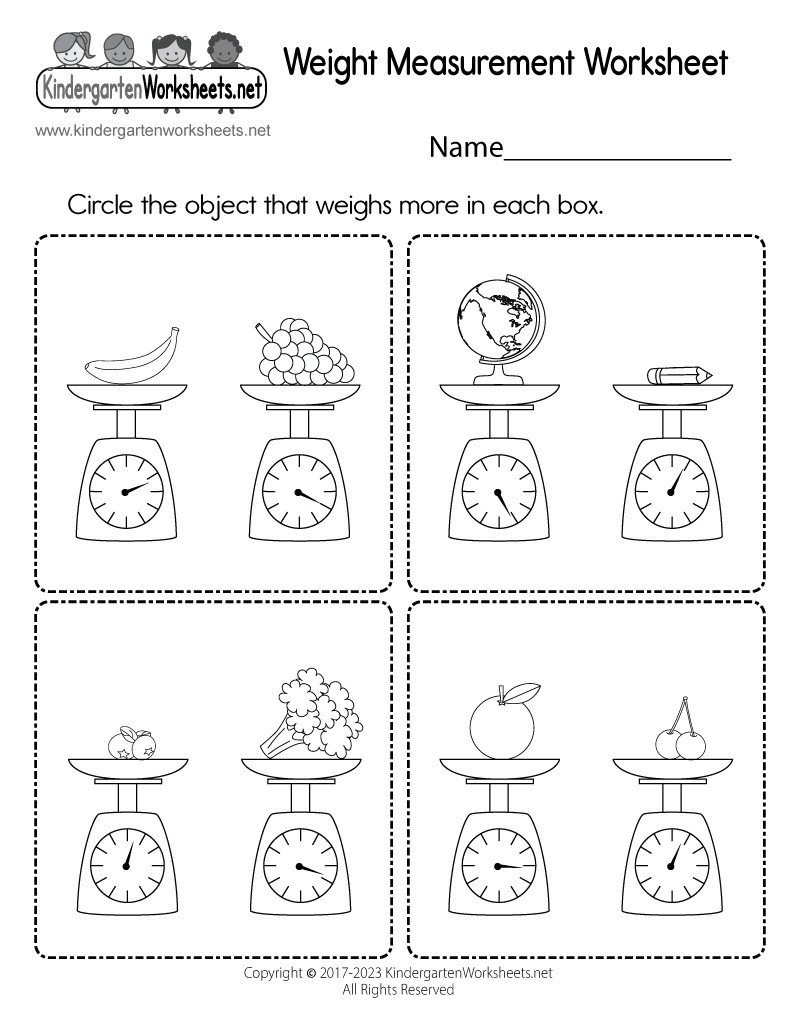 Weight Measurement Worksheet - Free Printable, Digital, &amp;amp; Pdf pertaining to Pound Measurement Worksheet Printable