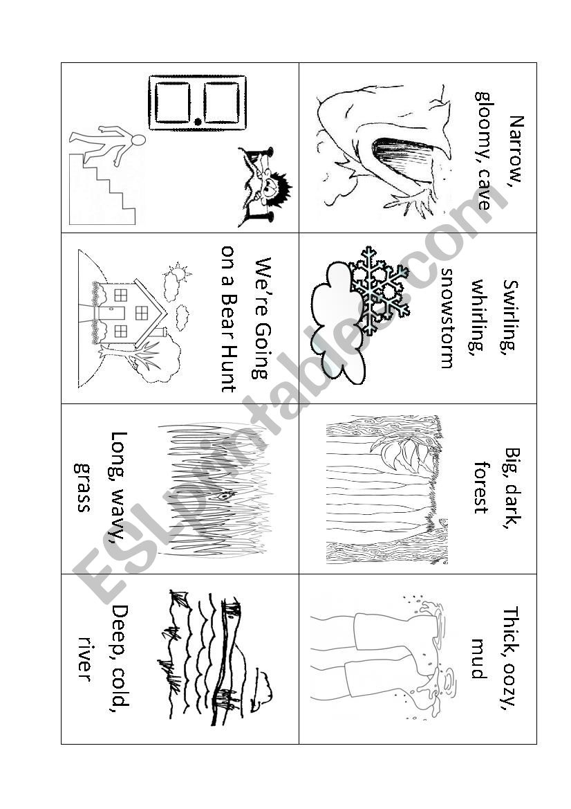 We´re Going On A Bear Hunt Mini Book - Esl Worksheetcpaukovic throughout Printable We&amp;amp;#039;re Going on a Bear Hunt