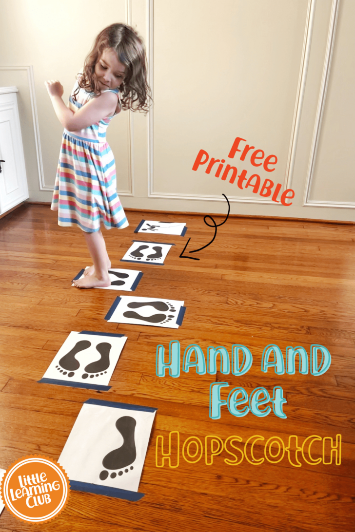 Hand and Feet Hopscotch Printable Free