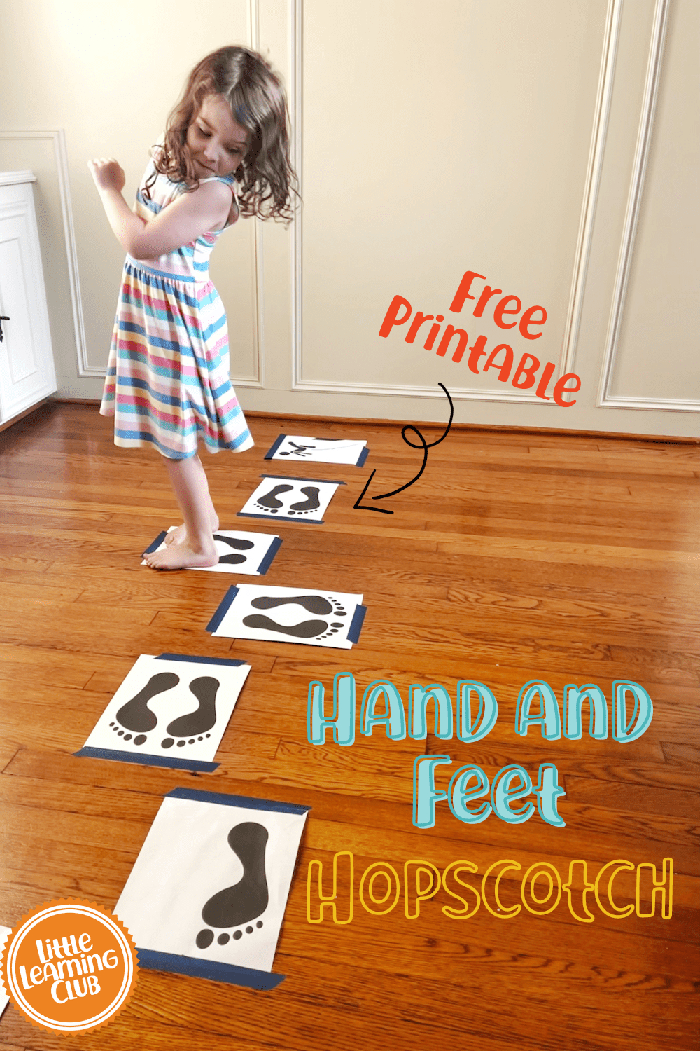 Whole Body Hop Scotch- A Fun Gross Motor Activity For Preschoolers regarding Hand and Feet Hopscotch Printable Free