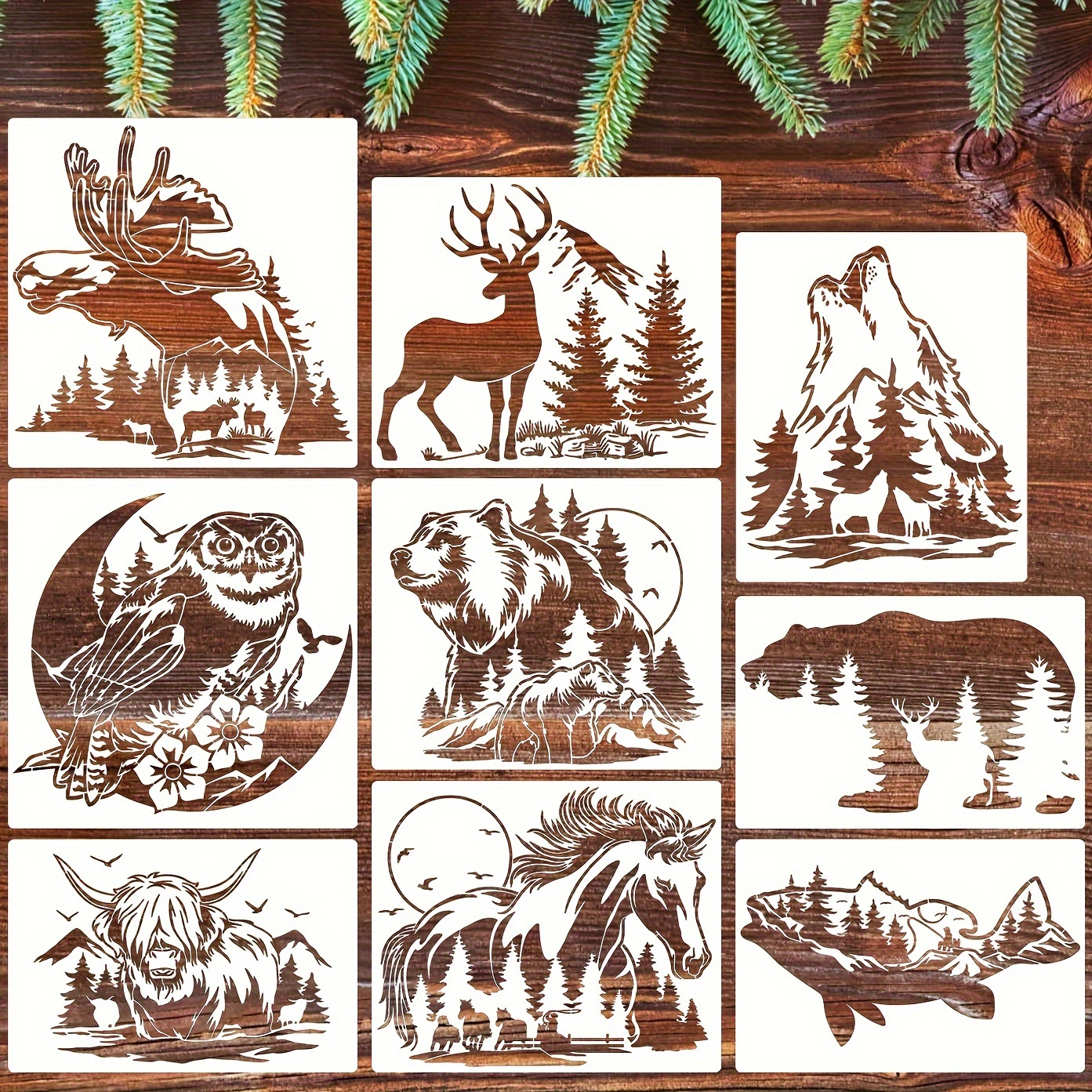 Wood Burning Stencils Sold On Temu Canada in Beginner Free Printable Wildlife Wood Burning Patterns