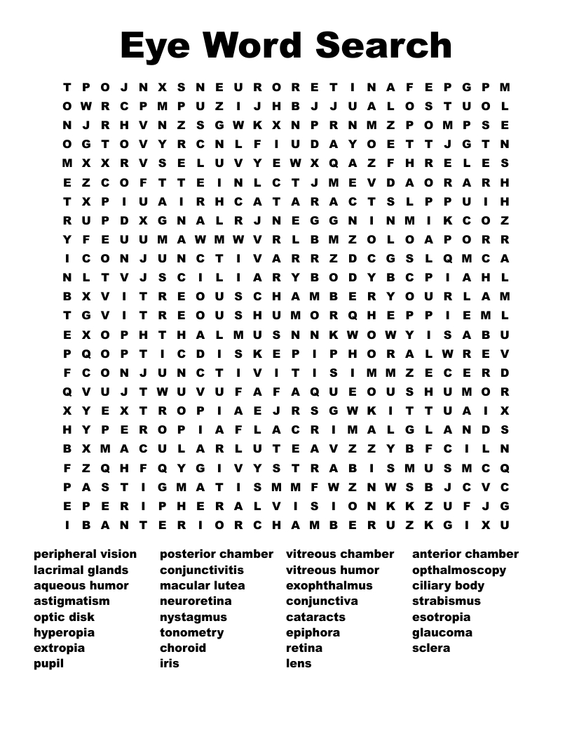 Wordsearch Puzzles | Printables For Esl Teachers And Kids inside Mirroreyes Printable Crossword
