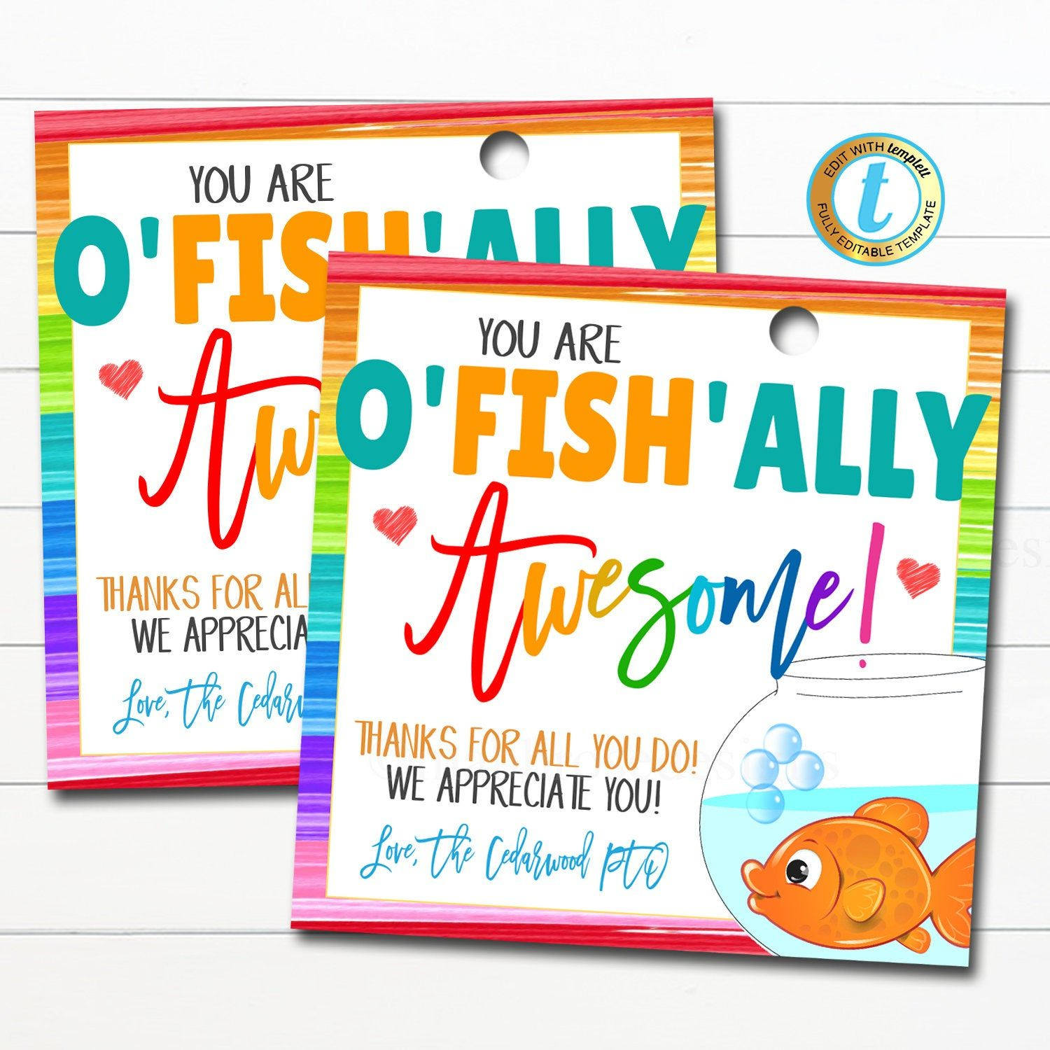 You Are O Fish Ally Awesome Printable Free - Printable Lifestyle throughout You Are O Fish Ally Awesome Printable Free