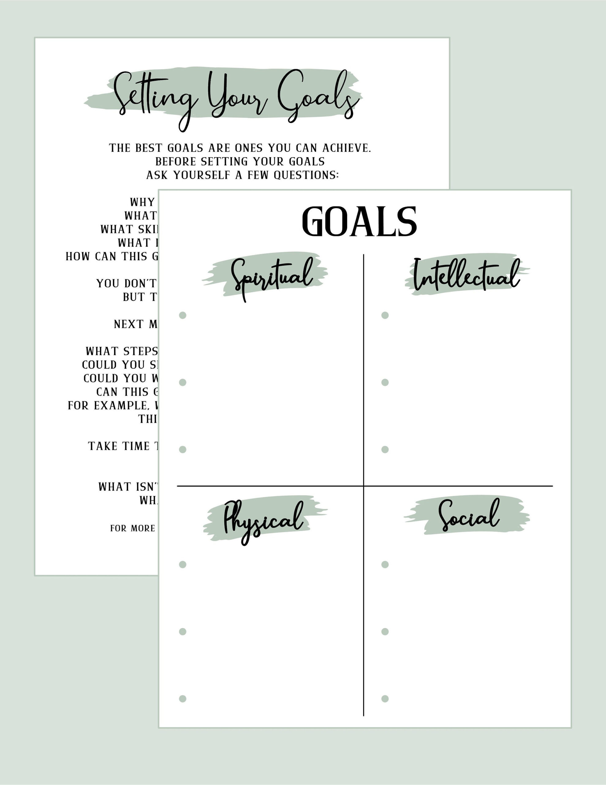 Youth Four Goals Printable Sheet, Lds Youth Goals Printable, Goal regarding Lds Youth Goal Sheet Free Printable
