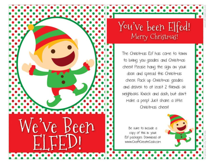You Ve Been Elfed Printable Free