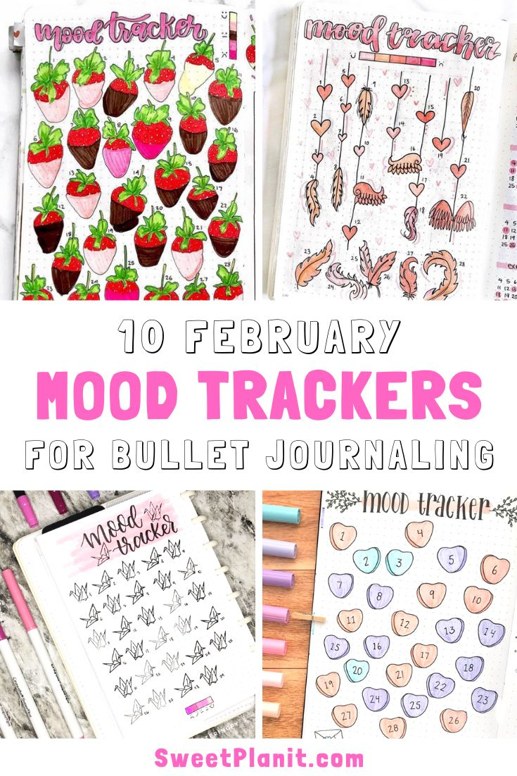 10 February Bullet Journal Mood Trackers — Sweet Planit with regard to February Mood Tracker Printable