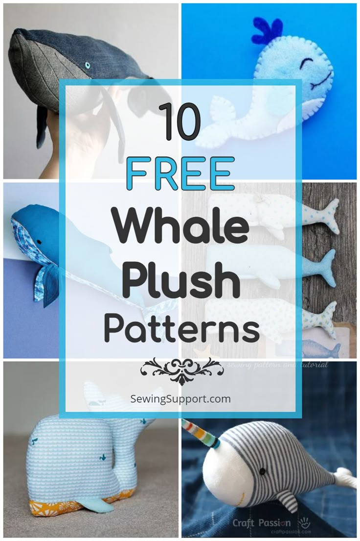 10 Free Whale Plush Patterns {So Cute!} inside Free Printable Whale Sewing Pattern
