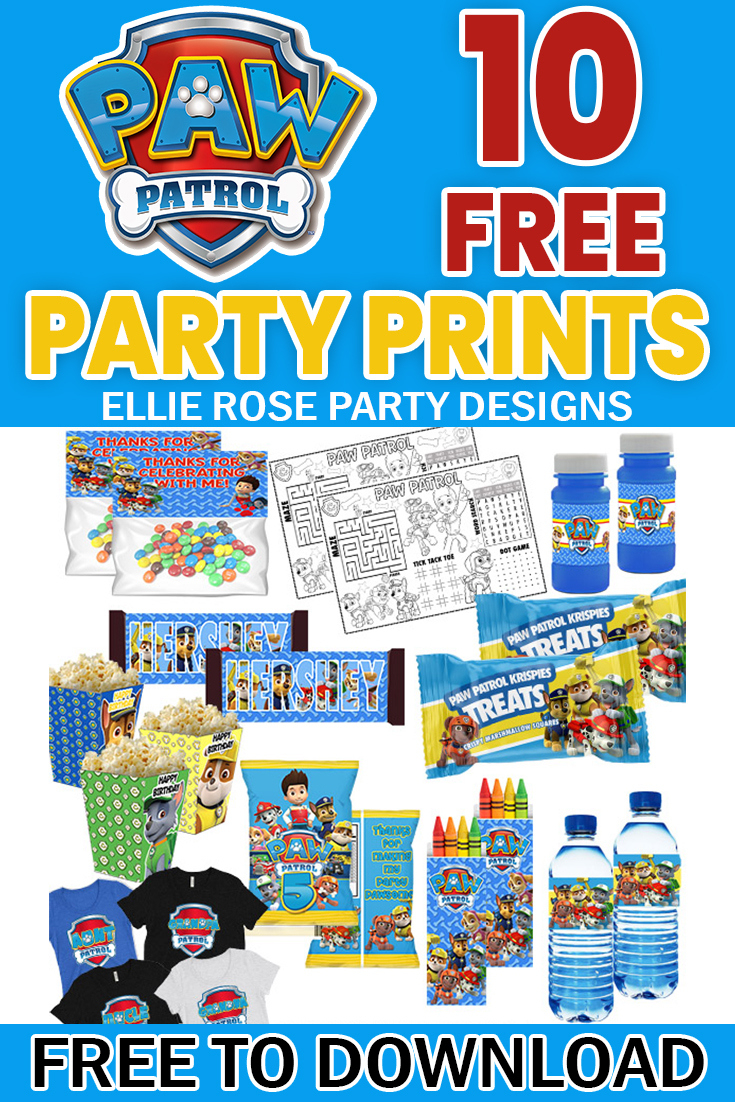 10 Paw Patrol Birthday Printables For An Awesome Party! with regard to Paw Patrol Free Birthday Printables