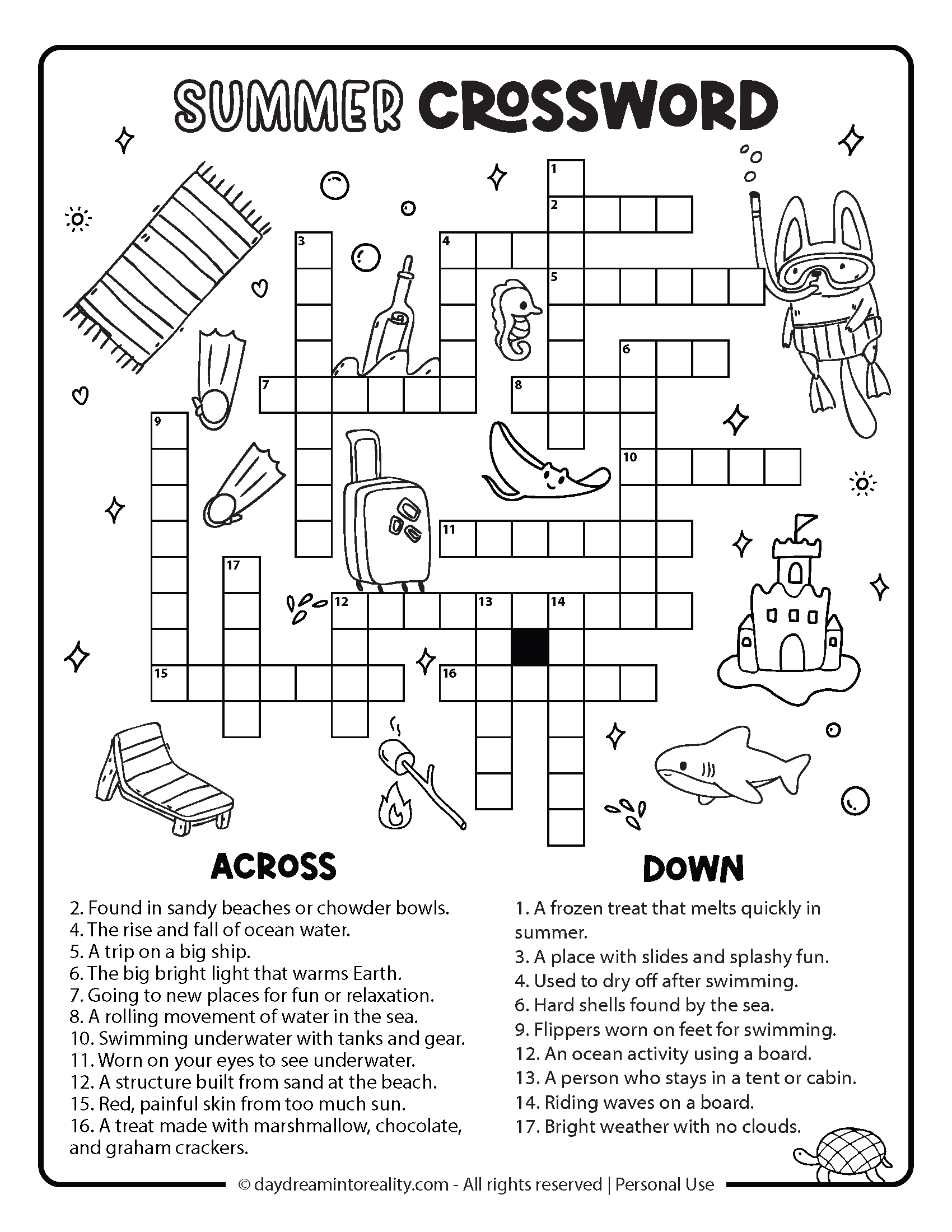 10+ Summer Crossword Puzzles – Free Printable Pdfs From Easy To with Crosswords Printable