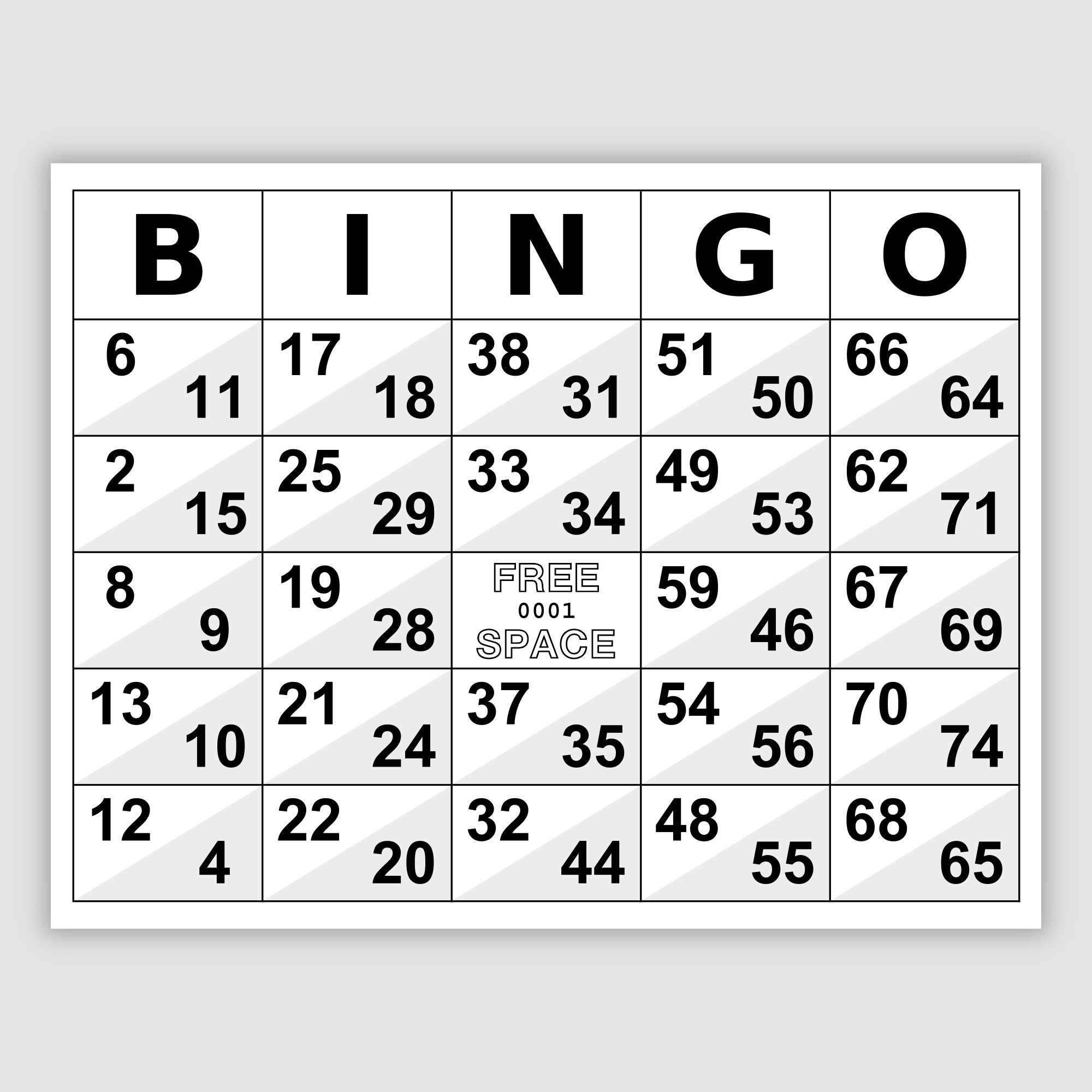 1000 Double Bingo Cards Pdf Download, 1, 2, And 4 Per Page intended for Double Action Bingo Card