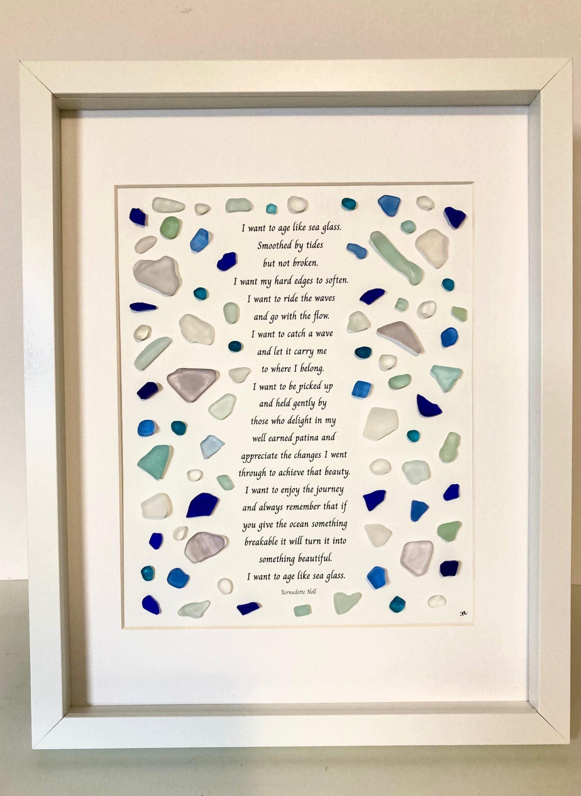 11X14 Sea Glass Poem Art, &amp;quot;I Want To Age Like Sea Glass for I Want to Age Like Sea Glass Printable