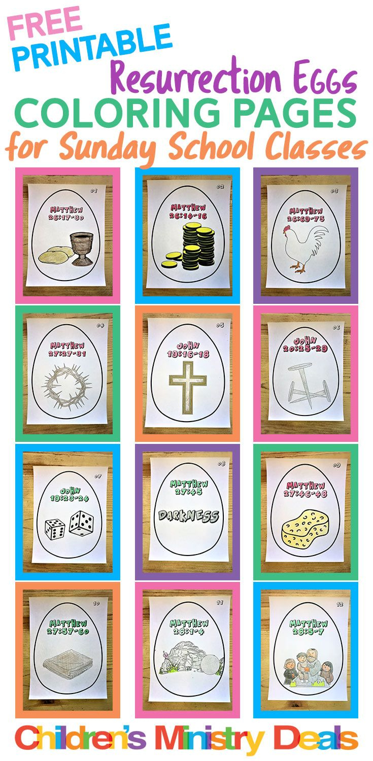 12 Free Easter Eggs Coloring Pages pertaining to Free Printable Resurrection Eggs Printable