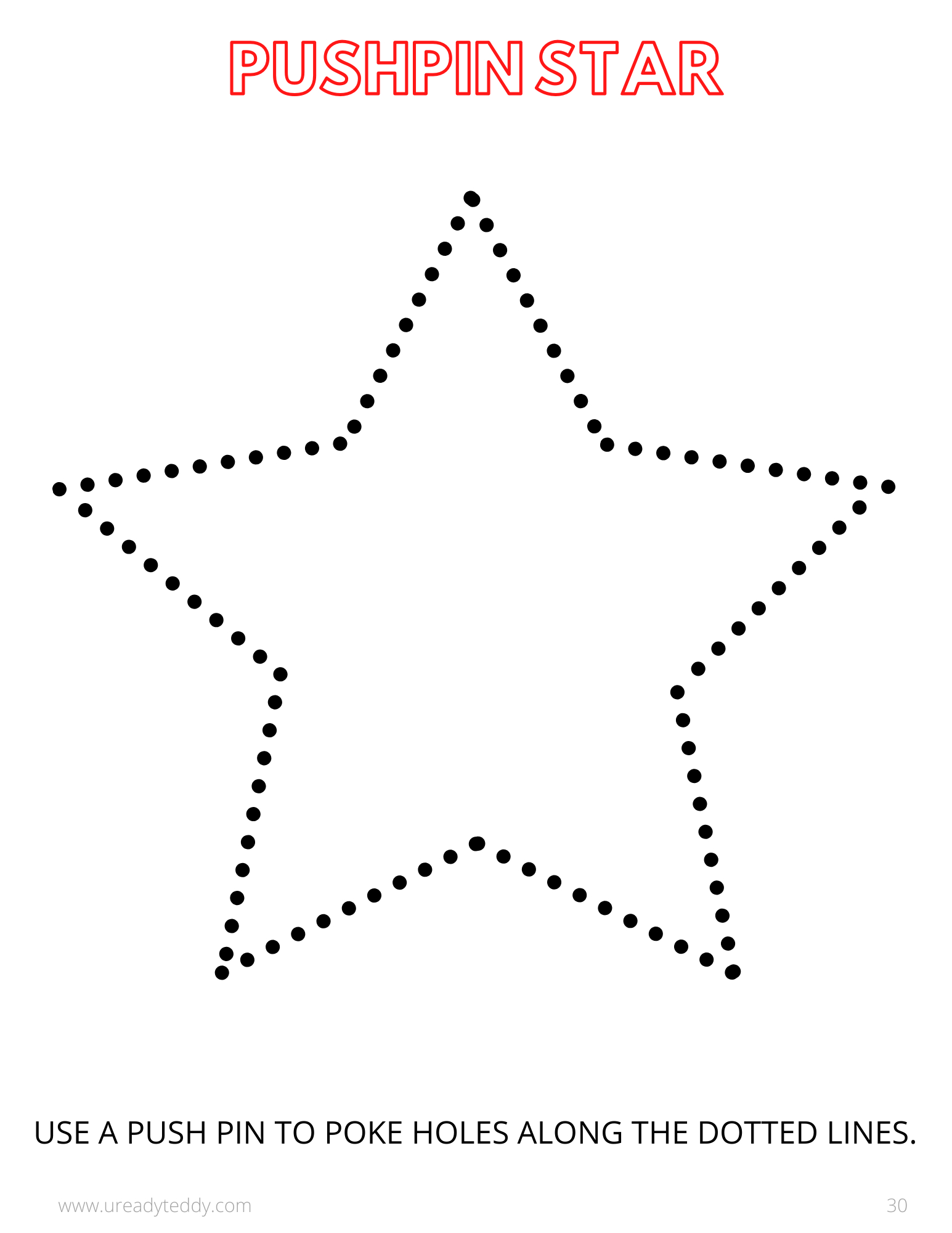 12 Holiday Printables • U Ready, Teddy? regarding Push Pin Art Printables Free
