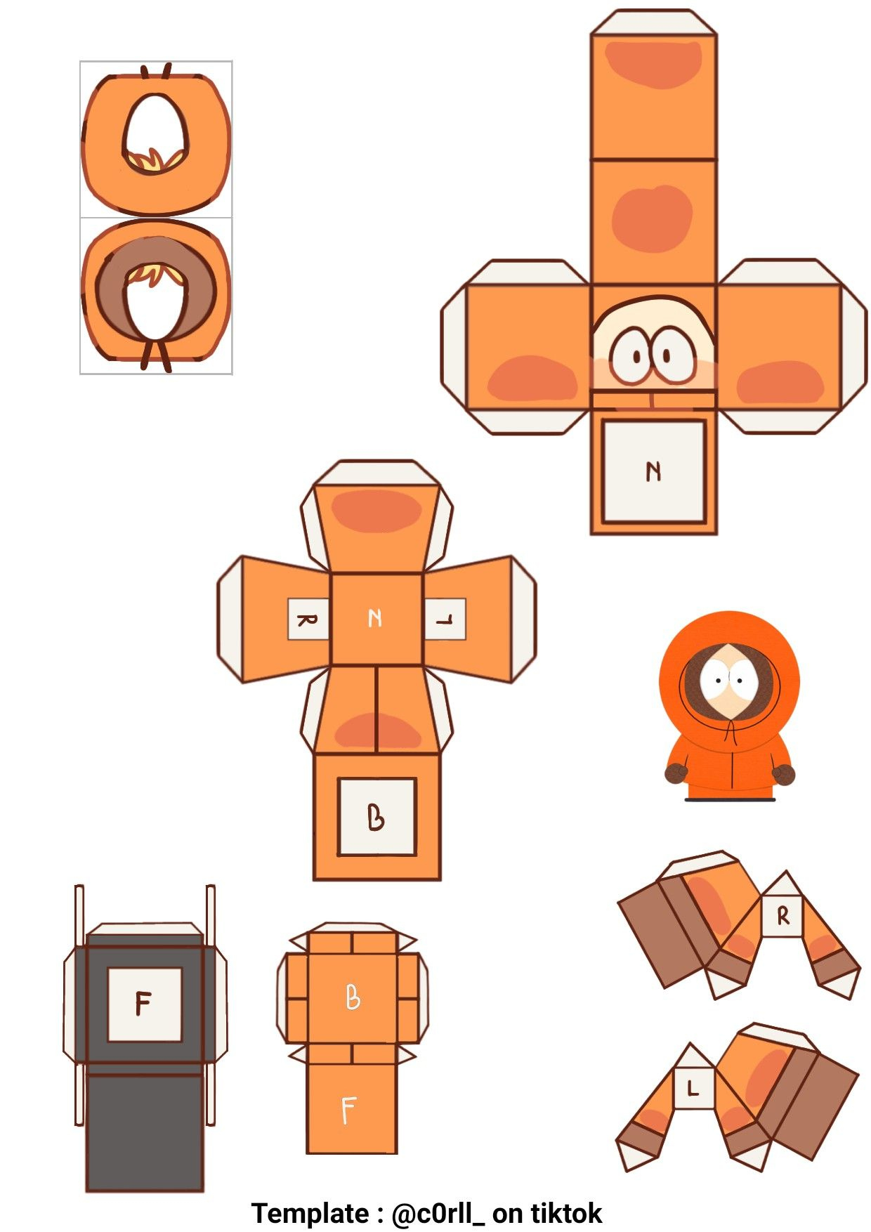 12 South Park Papercrafts Ideas | South Park, South Park within Kenny South Park Printable