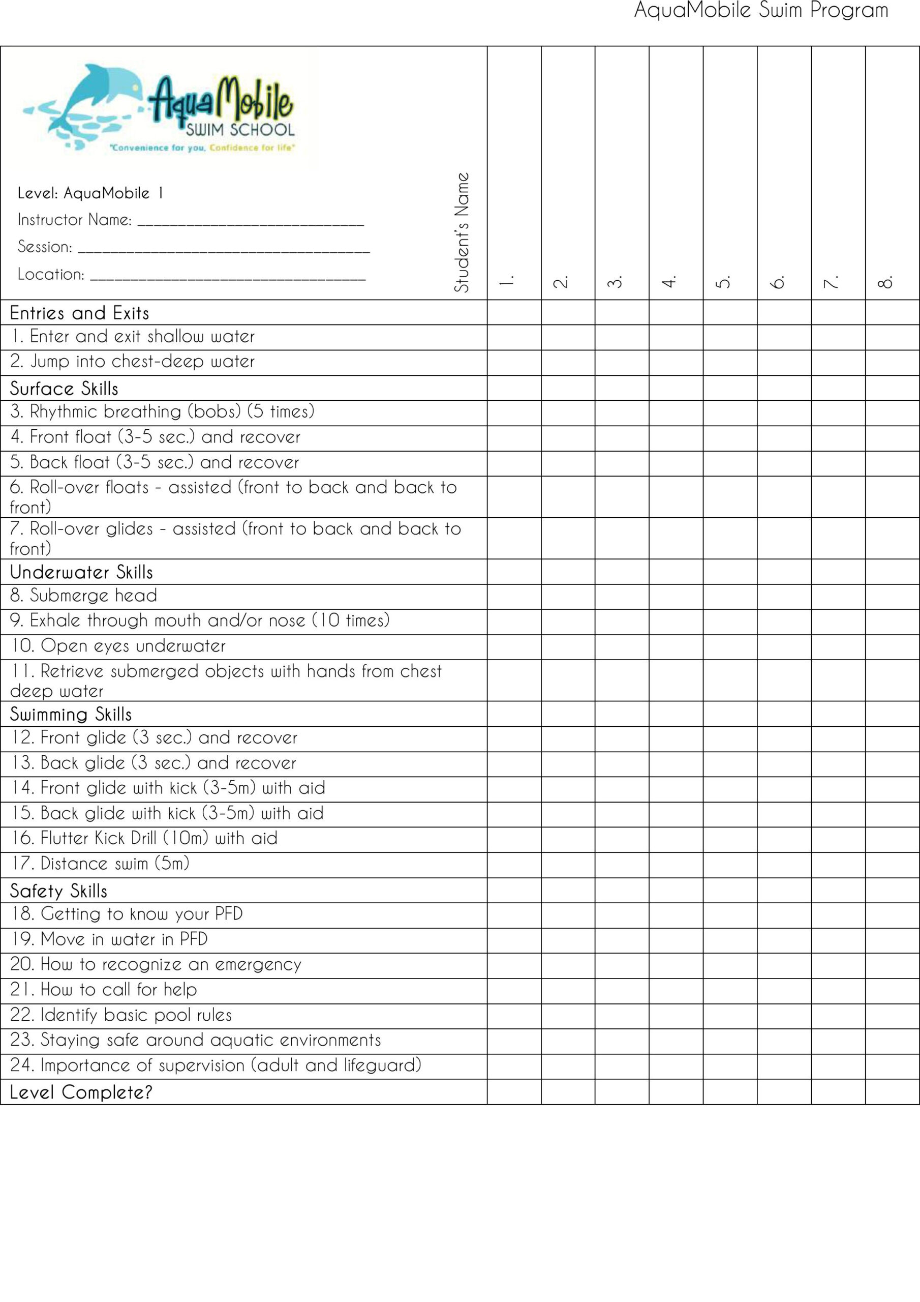 12 Swimming Lessons For Kids Ideas | Swimming Lessons For Kids throughout Printable Swimming Lesson Plan Template