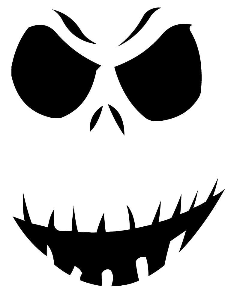 14 Unique Jack Skellington Pumpkin Stencil Patterns - Guide Patterns for Jack Skellington Stencil Free Printable
