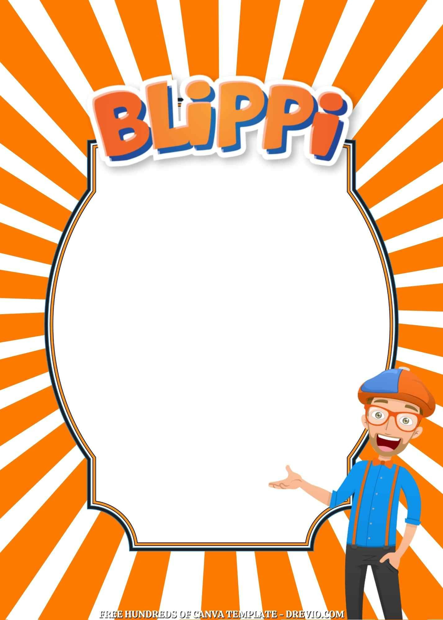 16+ Blippi Toys Canva Birthday Invitation Templates regarding Free Printable Blippi Birthday Invitations