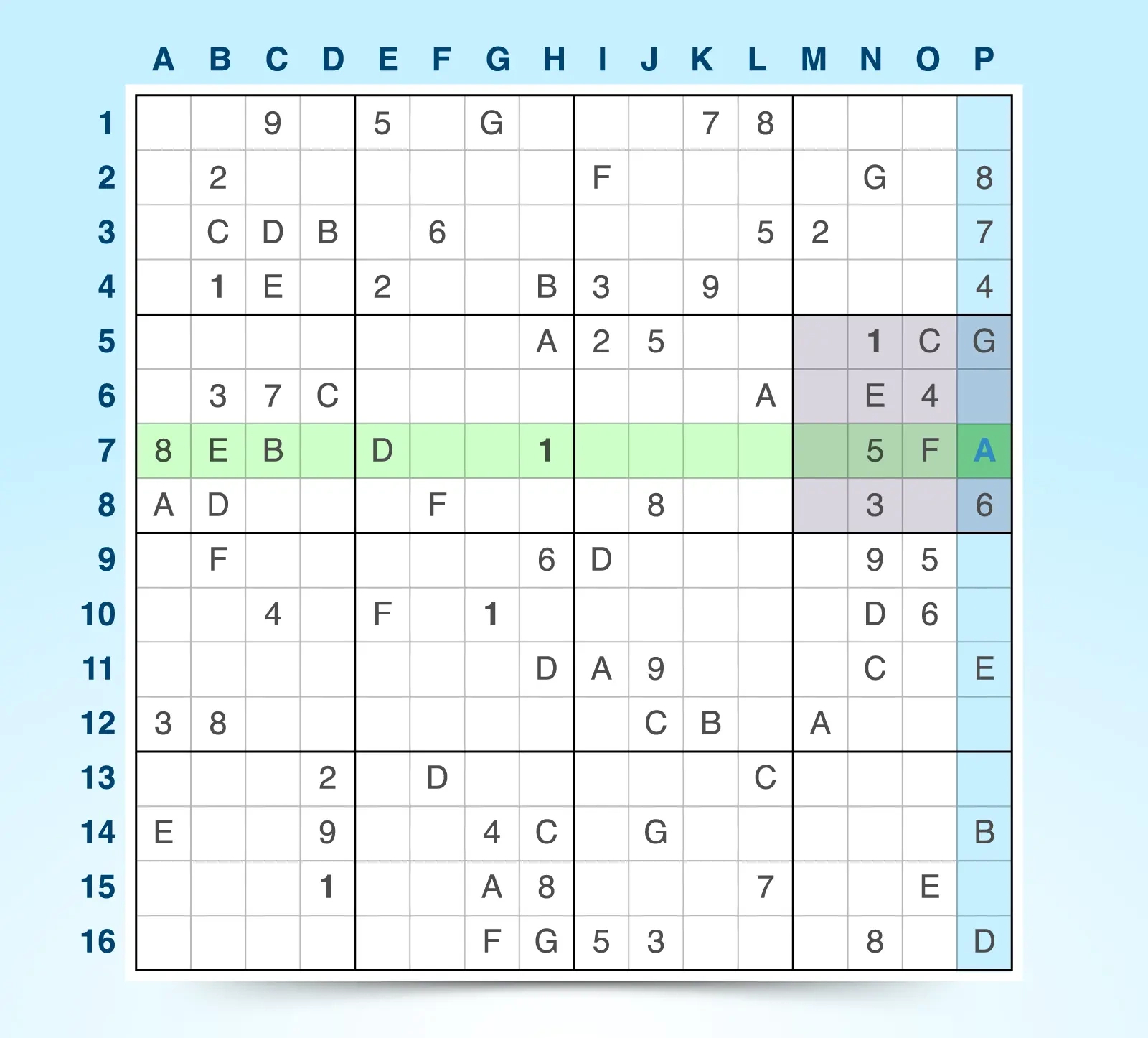 16X16 Sudoku - Play Online For Free | Sudokubliss intended for Printable 16X16 Sudoku Puzzles Free