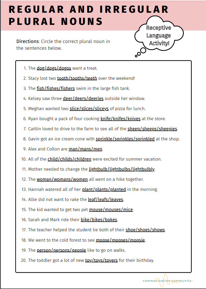 20+ Free Speech Therapy Worksheets And Printables inside Printable Aphasia Therapy Worksheets