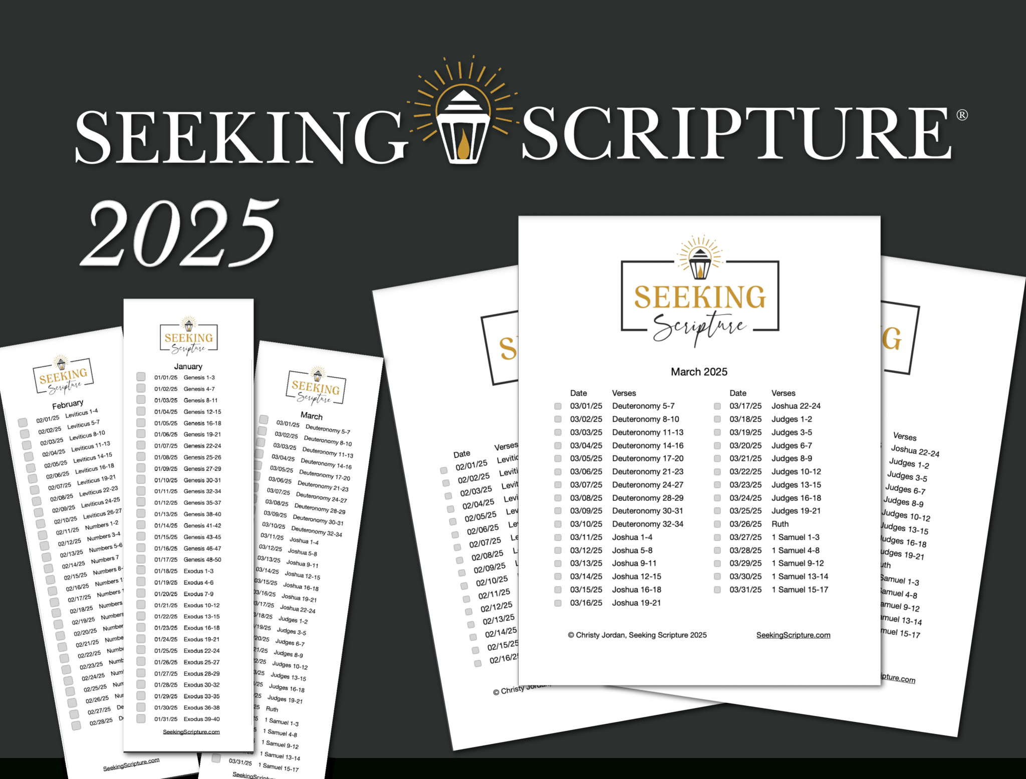 2025 Reading Plan - Seeking Scripture pertaining to Free Printable Bible Reading Plans 2025