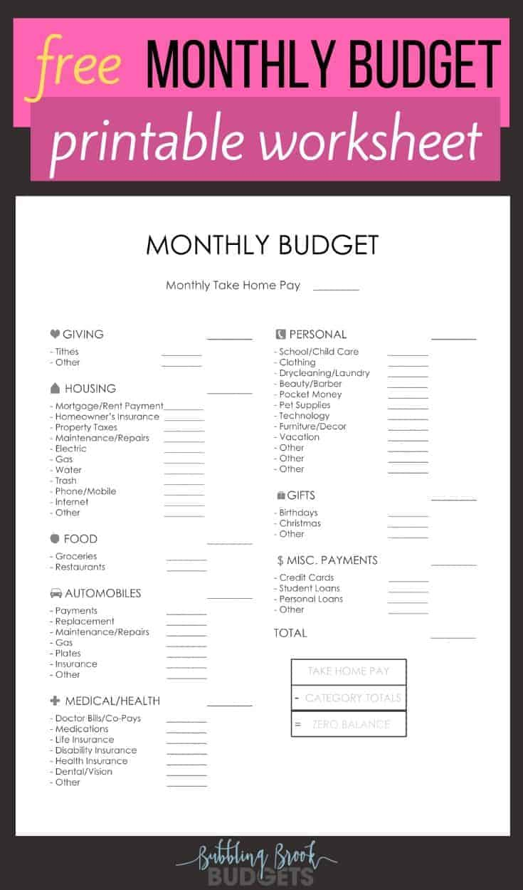 25 Awesome &amp;amp; Free Dave Ramsey Budgeting Printables That&amp;#039;Ll Help within Rachel Cruze Free Printables