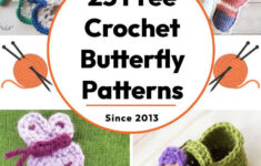 25 Free Crochet Butterfly Patterns {Pdf Pattern} pertaining to Printable Free Crochet Butterfly Patterns to Print