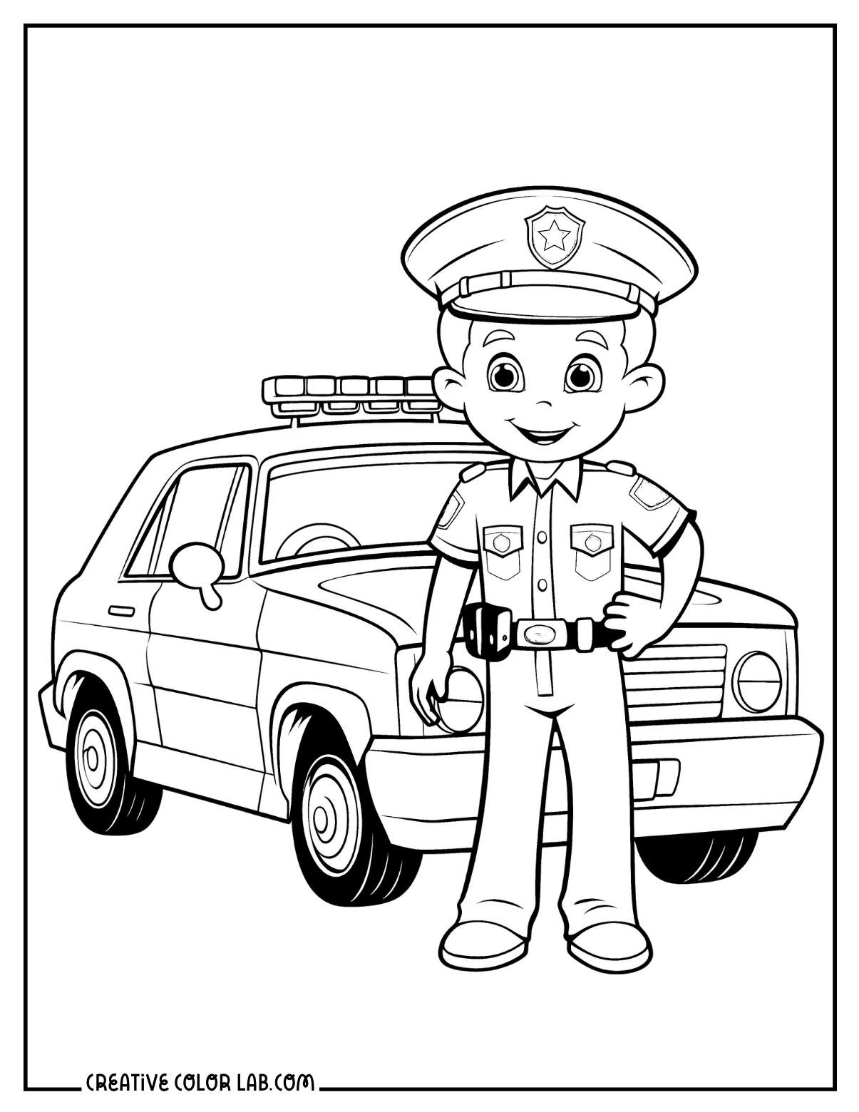 29 Police Coloring Pages | Free Pdf Printables throughout Free Printable Preschool Police Officer Worksheets