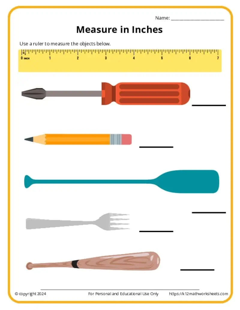 2Nd Grade Measurement Worksheets intended for Measuring Length With A Ruler Worksheet