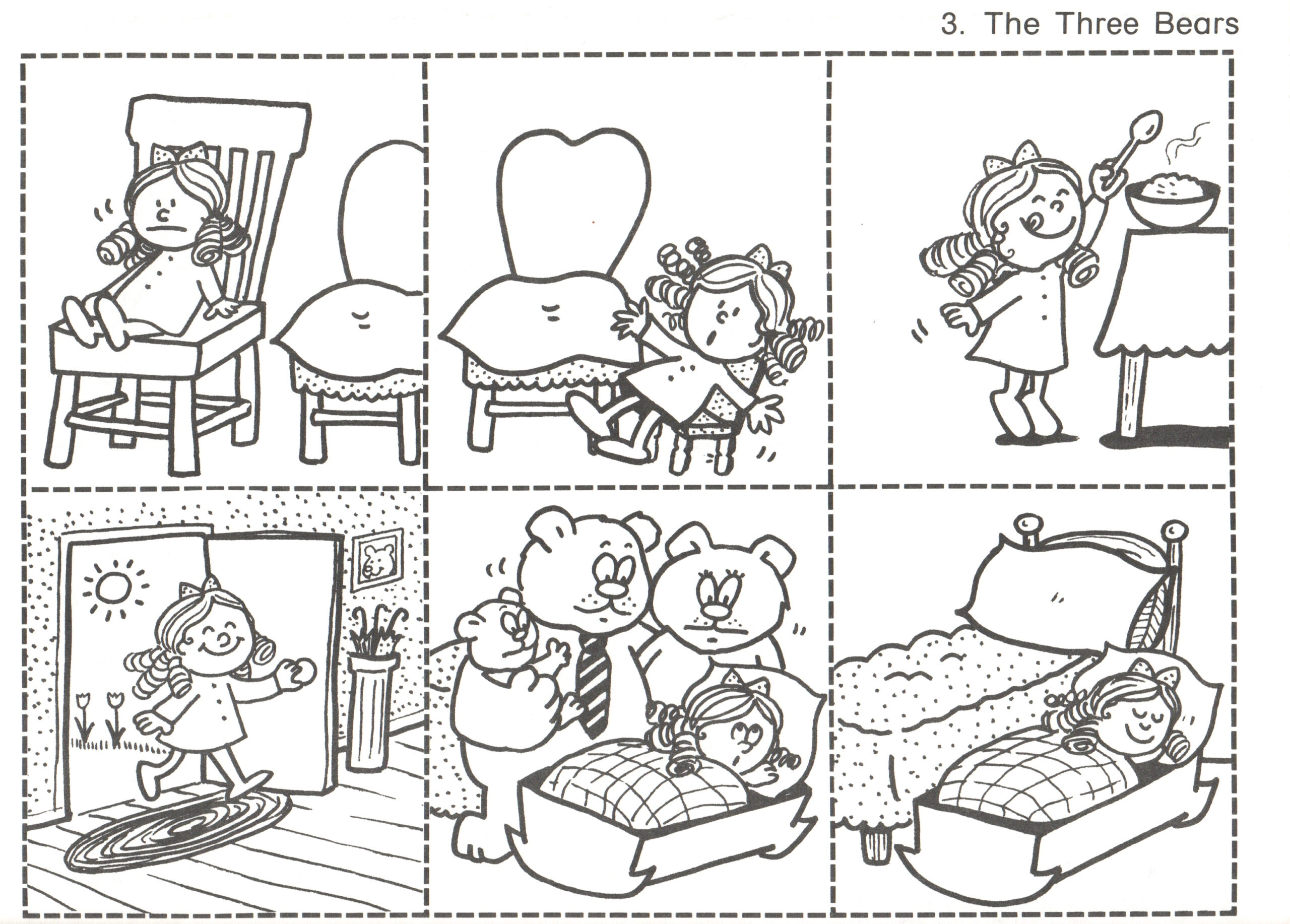 3 – 3 Bears | Kindergarten Nana within Free Printable Goldilocks And The Three Bears Story Sequencing Pictures