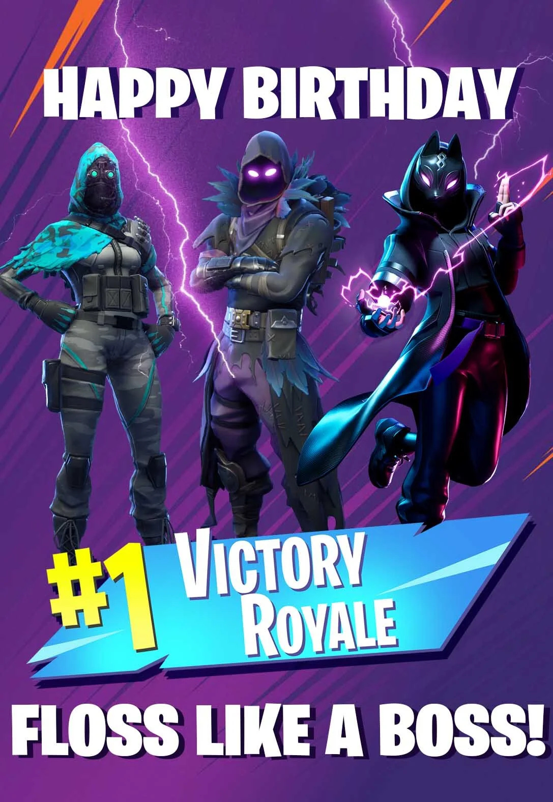 3 Awesome Fortnite Printable Birthday Cards (Free) — Printbirthday intended for Fortnite Birthday Cards Printable