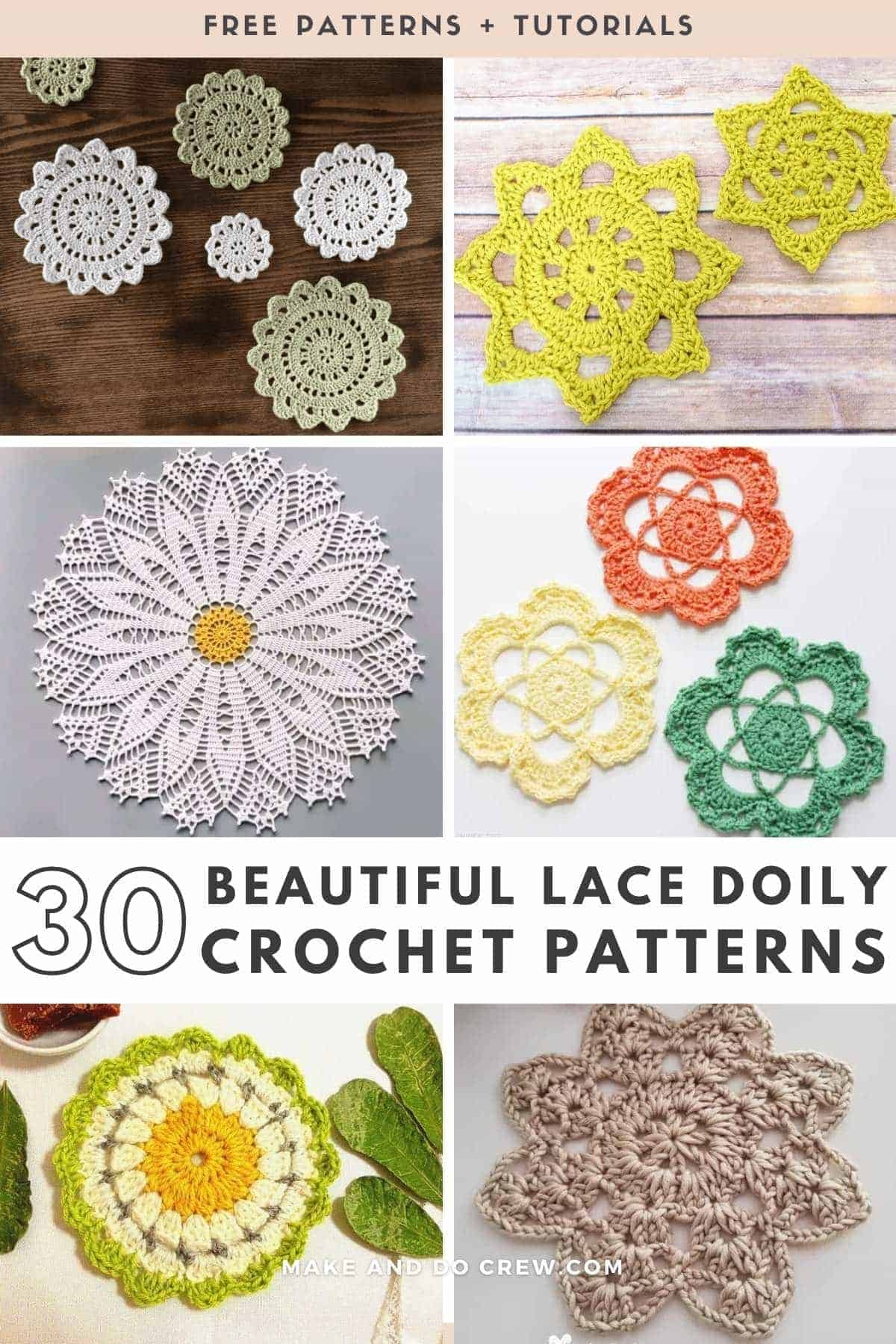 30 Best Free Crochet Doily Patterns - Easy To Advanced with Printable Free Crochet Doily Patterns Diagrams