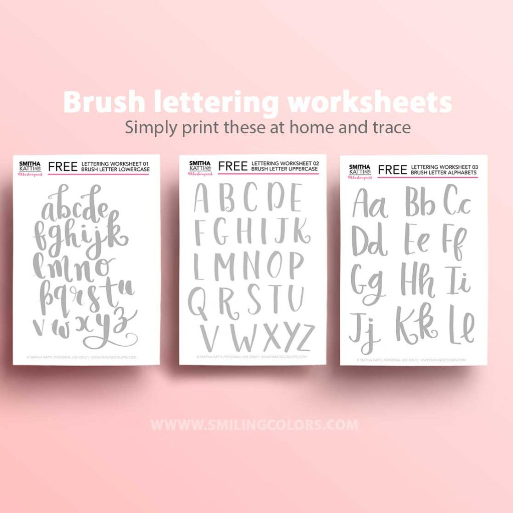30+ Free Lettering Worksheets: Print &amp;amp; Start Practicing! inside Calligraphy Worksheets Printable Free