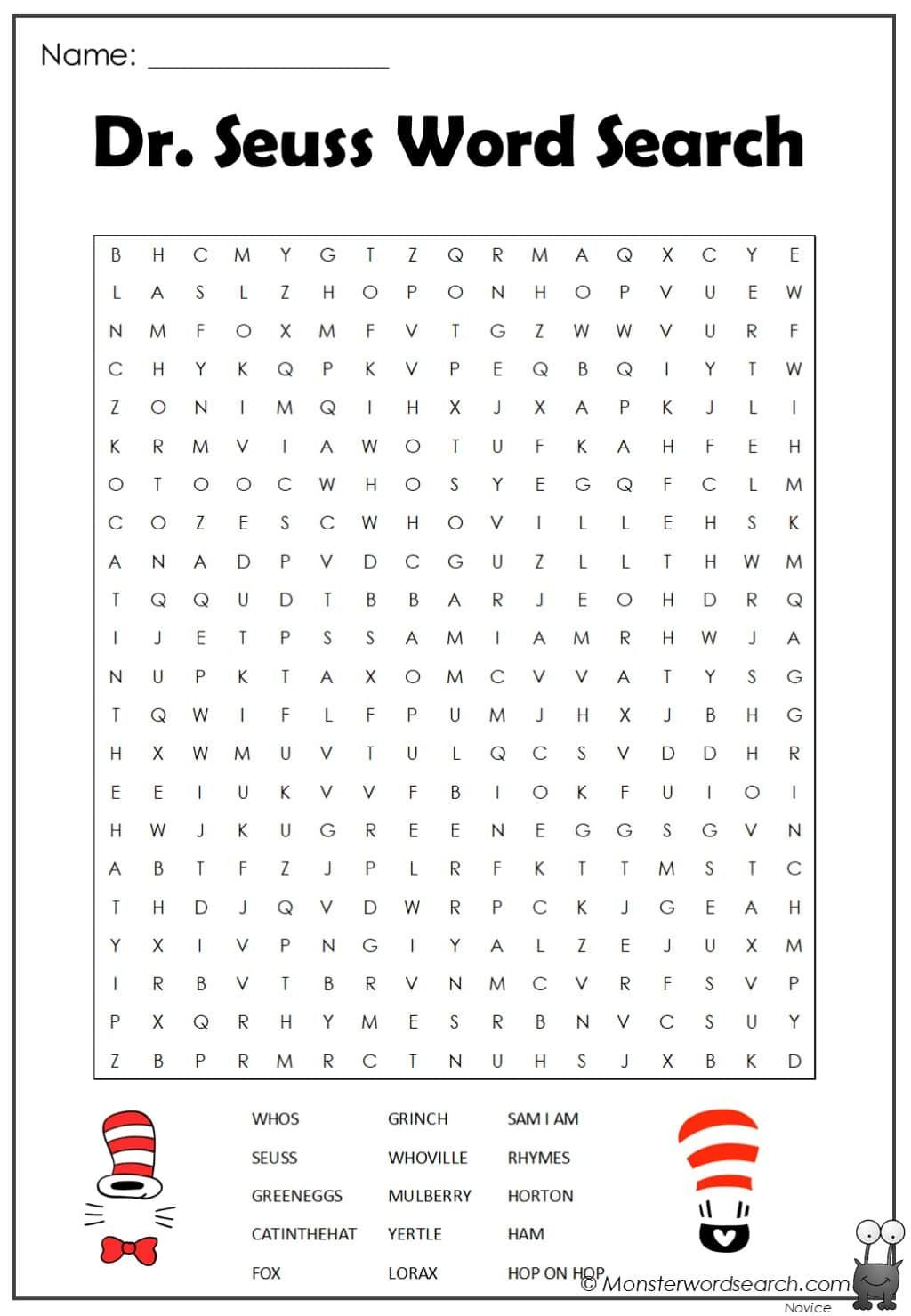 320 There&amp;#039;S A Wocket In My Pocket Ideas | Seuss Classroom, Dr with regard to Dr Seuss Word Search Free Printable