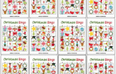 34 Printable Christmas Bingo Cards within Holiday Bingo Cards Free