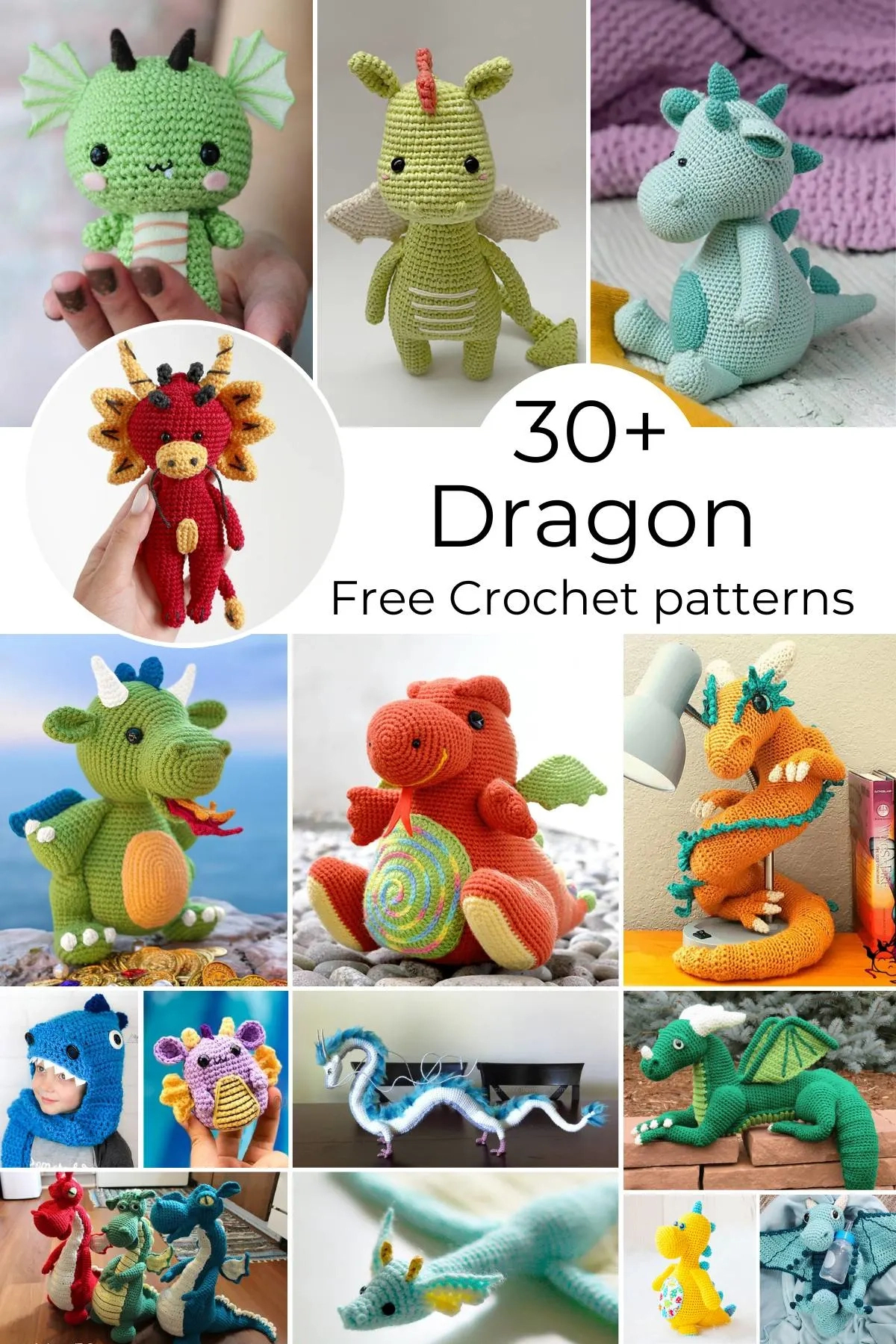 35 Amazing Free Crochet Dragon Patterns • Made From Yarn with regard to Printable Free Crochet Dragon Pattern