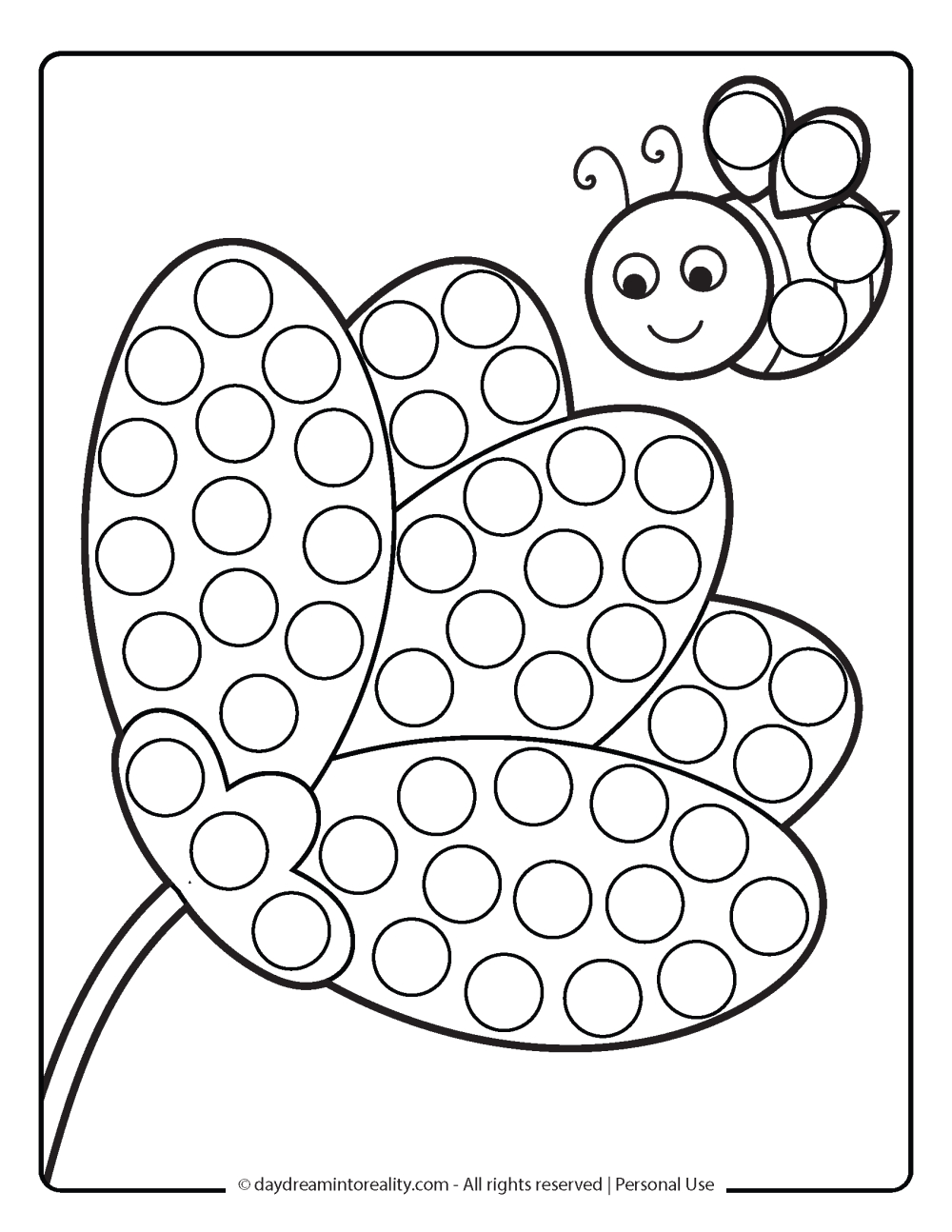 35+ Spring Dot Marker Pages | Free Pdf Printables! ~ Daydream Into pertaining to Free Dot Marker Printables