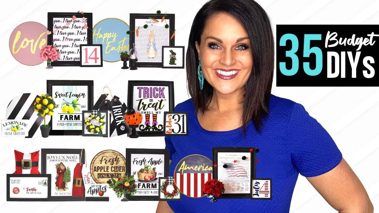 35 Way Cool Diy Decor Ideas On Dollar Tree Budget For Every Season! regarding Design To The Nines Free Printables