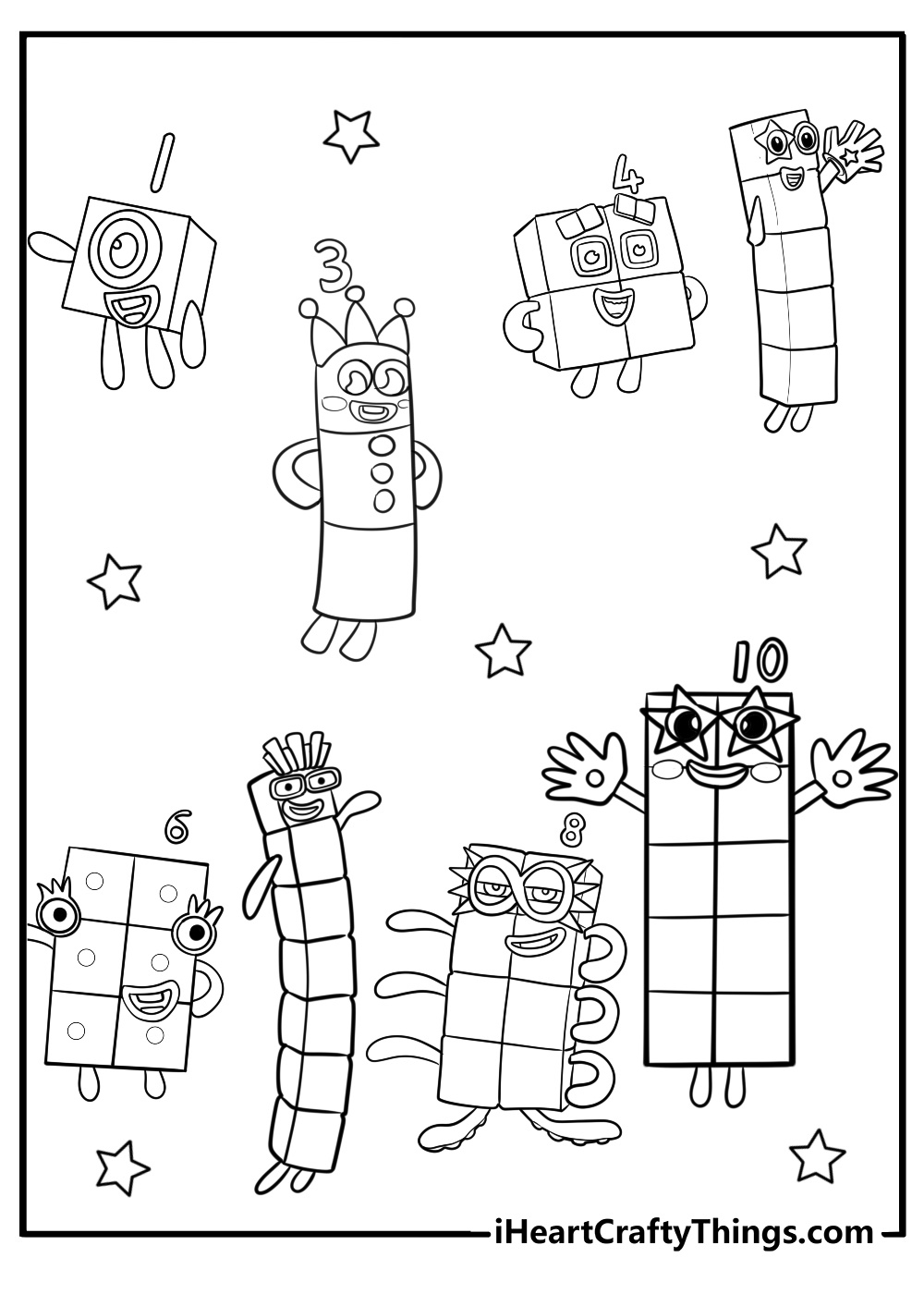 37 New Numberblocks Coloring Pages (100% Free To Print) with Numberblocks Printables Free Download