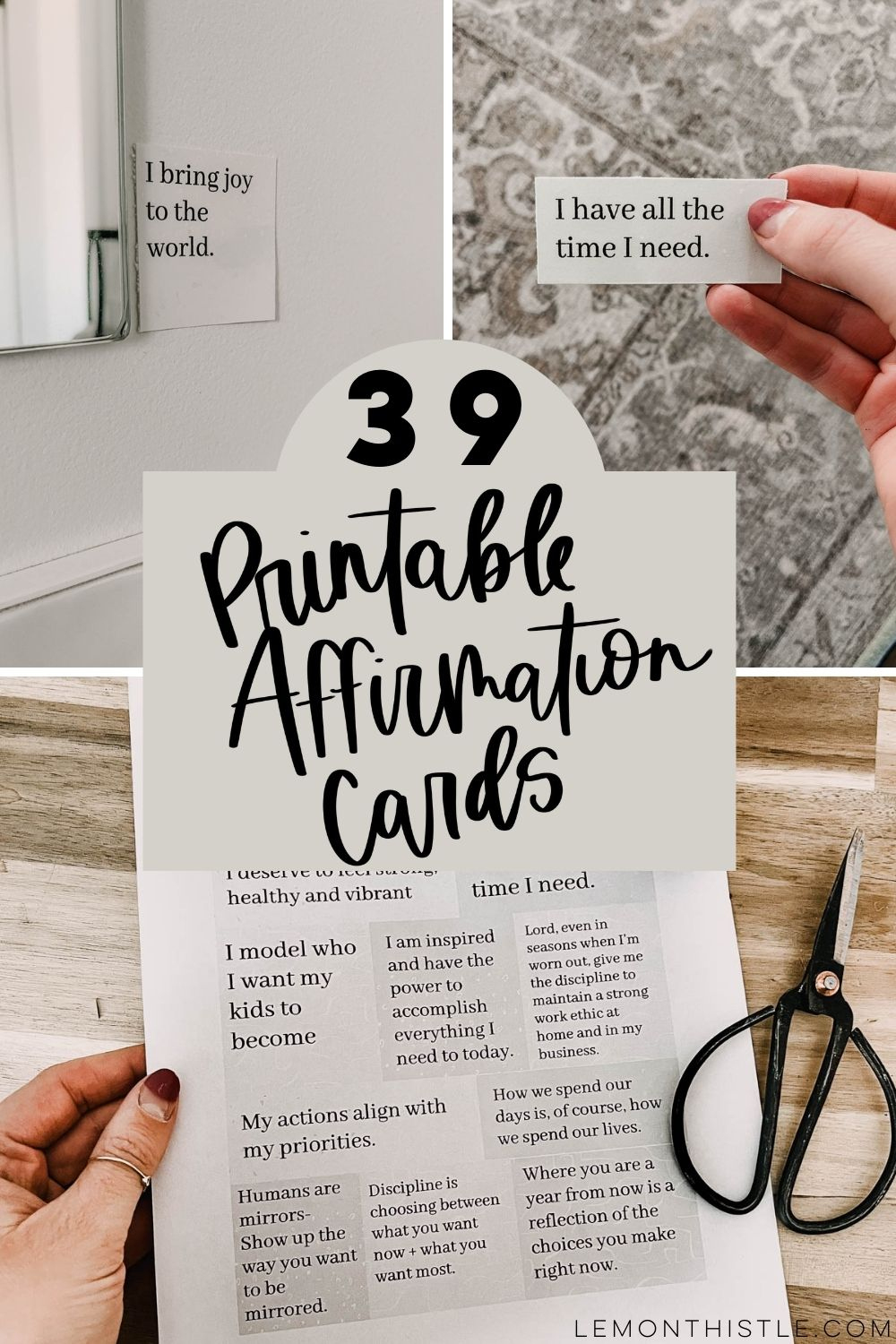 39 Free Printable Affirmations - Lemon Thistle regarding Positive Affirmations Free Printable