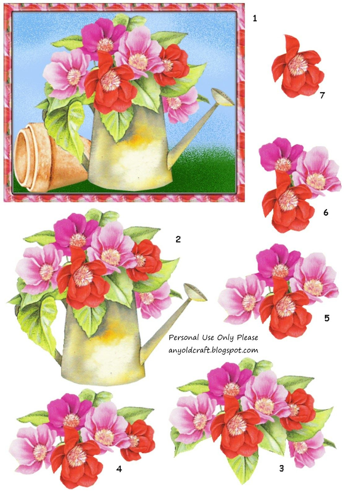 3D Decoupage And Matching Papers Freebie within Free Printable 3D Decoupage Sheets