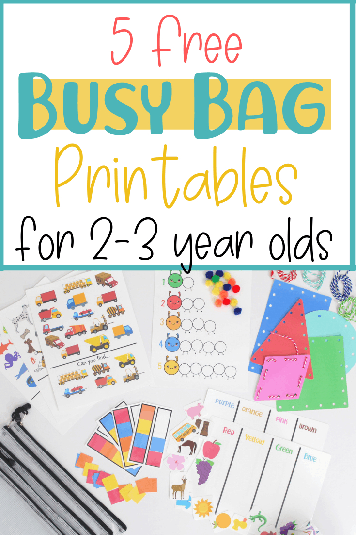 5 Free Busy Bag Printable Activities For Toddlers - Little with regard to Busy Book Printable Free