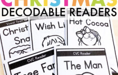 5 Free Christmas Decodable Readers within Free Printable Decodable Books For Kindergarten