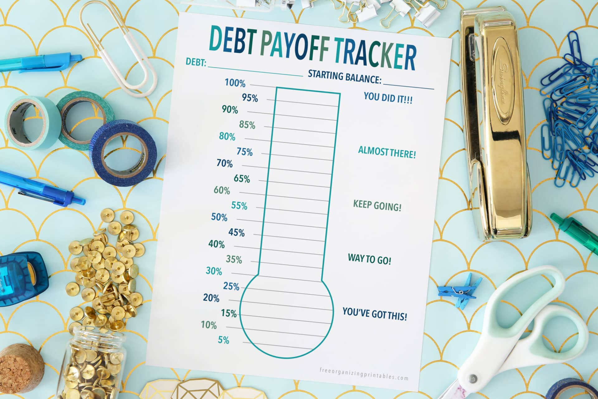5+ Free Debt Payoff Tracker Printables | Free Organizing Printables pertaining to Debt Payoff Printable Free