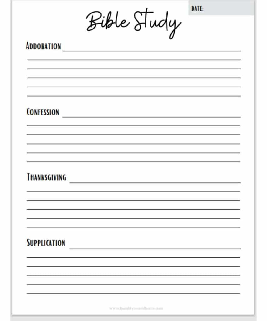 5 Free Printable Bible Study Worksheets For Christian Women! intended for Bible Study Free Printable Worksheets