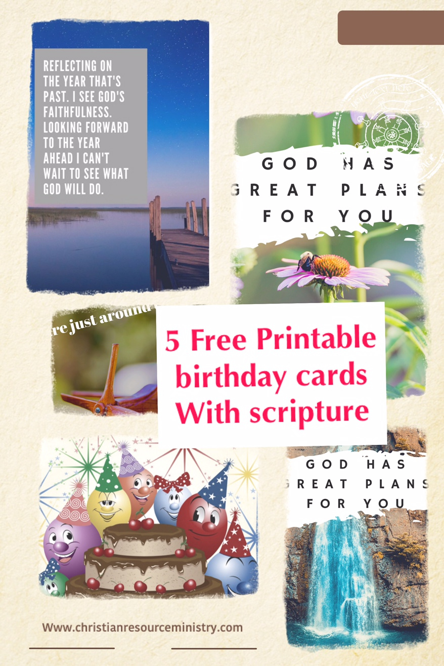 5 Free Printable Christian Birthday Cards – Christian Resource regarding Free Printable Christian Cards